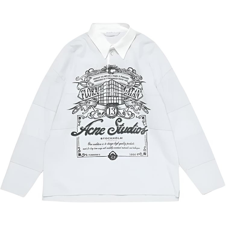 Мужское поло Acne Studios (мультиколор)