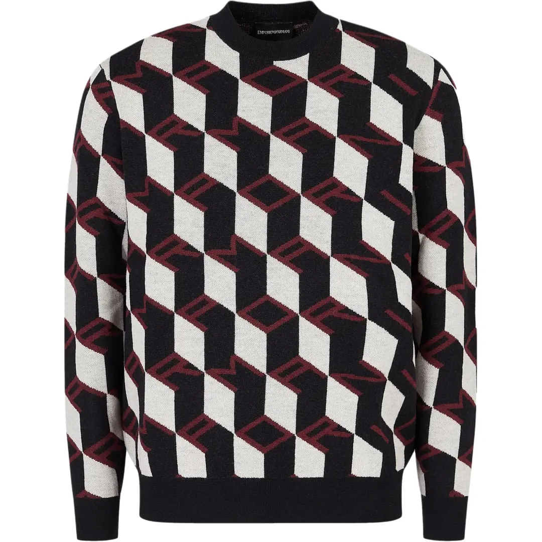 EMPORIO ARMANI FW22 Sweater Men's Multicolor