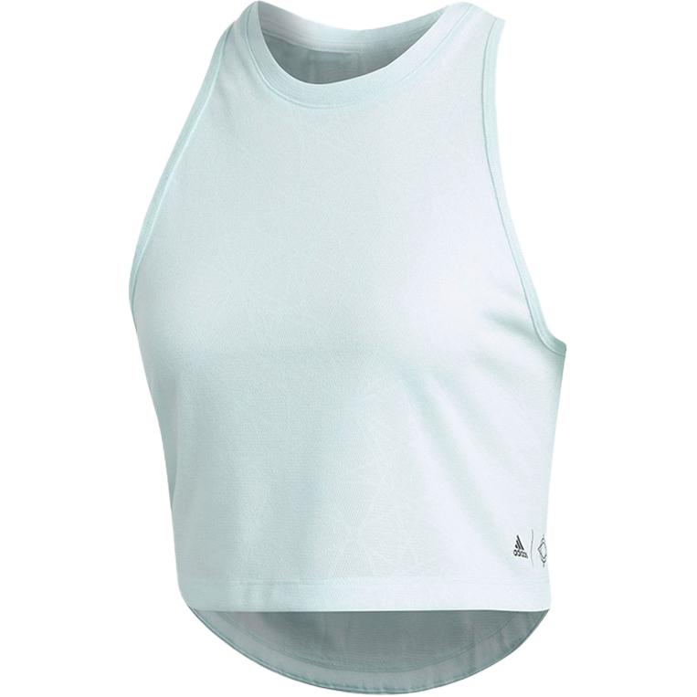 Adidas Sleeveless Sports Shirts Women's Light Blue Racerback