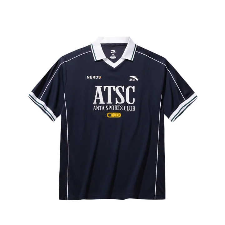 Мужская футболка Anta Retro Polo (белая)