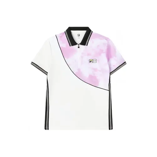 FILA X MSGM Polo Shirts Men's Jade White Polo Collar Moderate Other