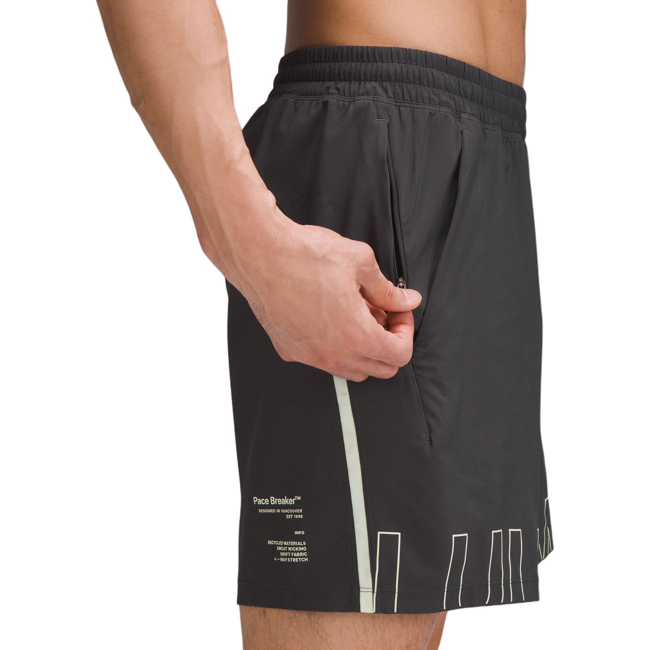 Lululemon Pace Breaker Sports Shorts Men’s Graphite Gray