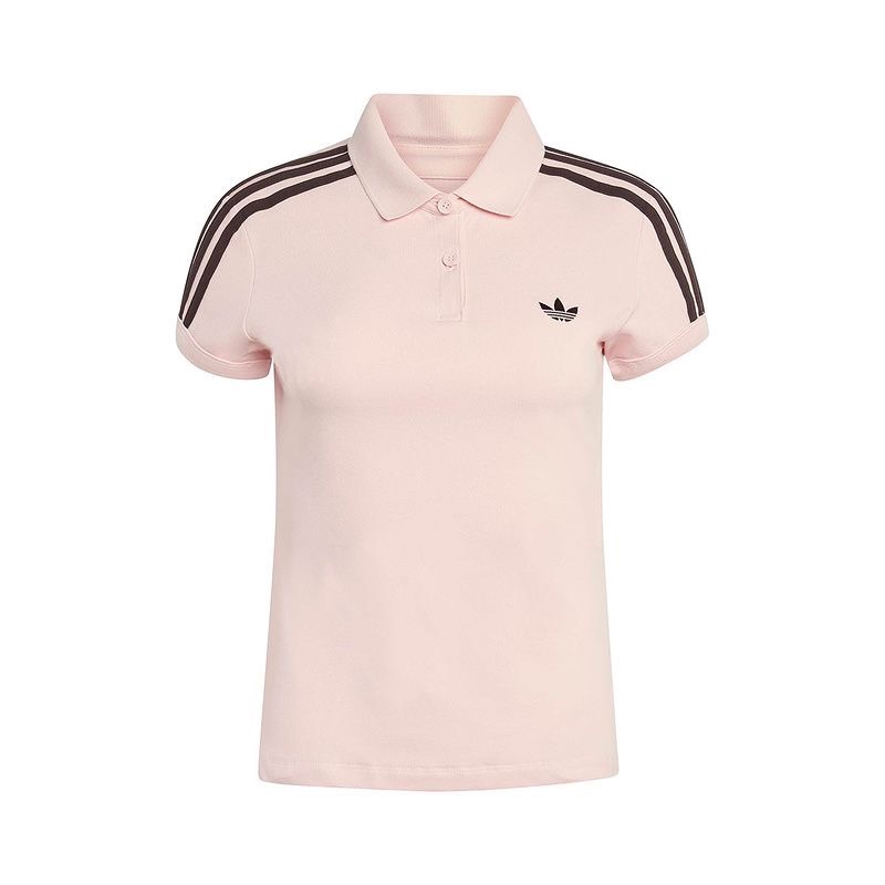 Женская футболка adidas Originals Polo (черно-белая)