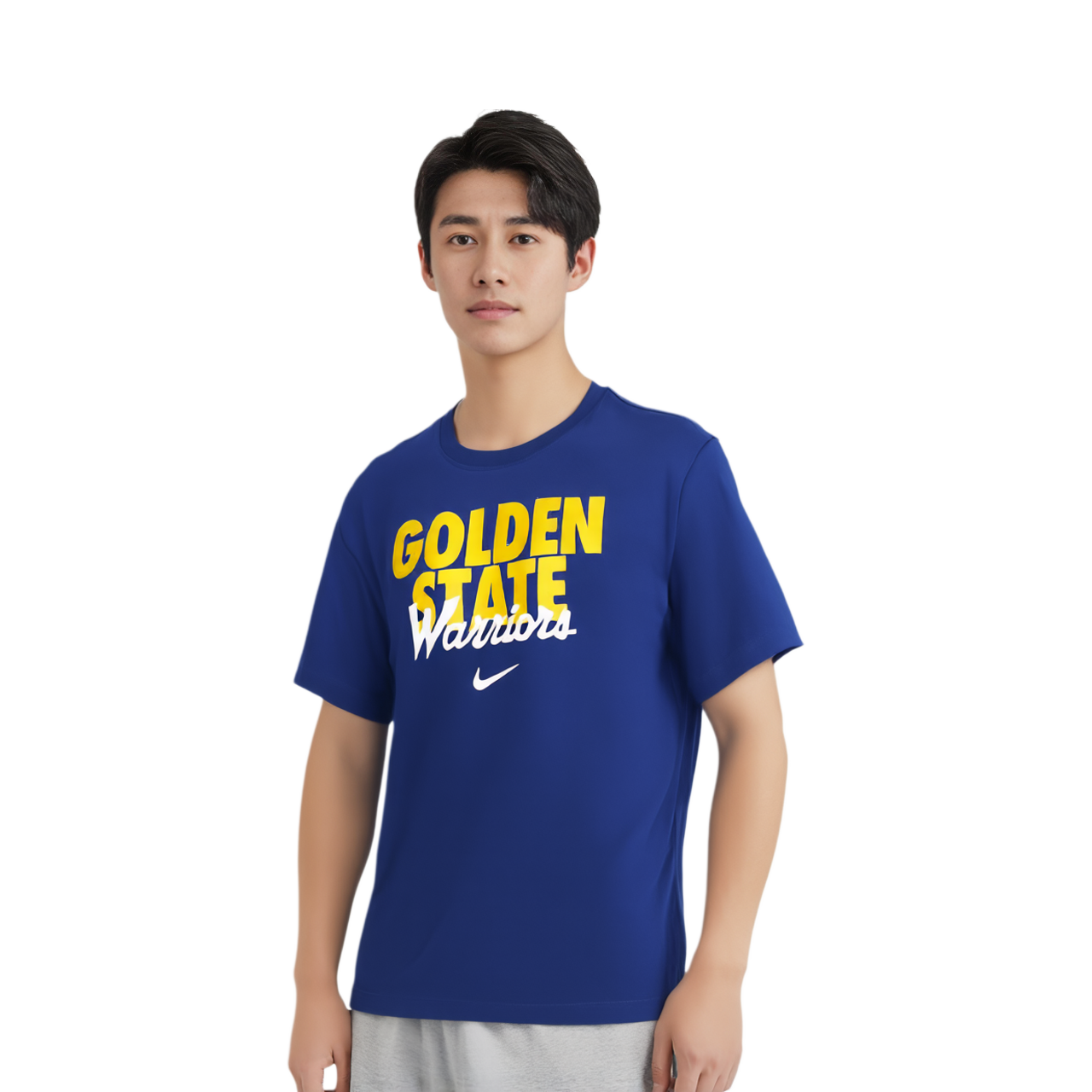 Мужская футболка Nike Golden State Warriors Dri-FIT NBA (синяя) — фото 3
