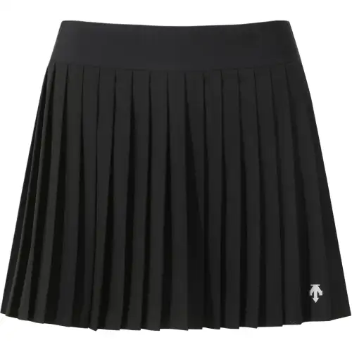 DESCENTE Solid Color Logo Pleated Pants Casual Skirt Women's