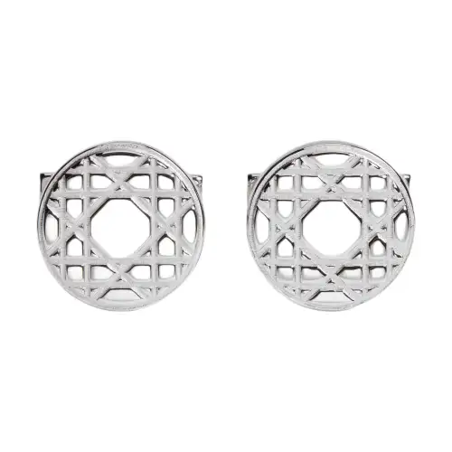 DIOR Sterling Silver Cufflinks Men's Silver