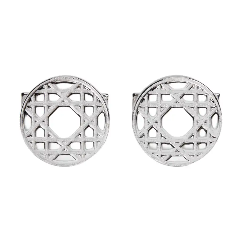 DIOR Sterling Silver Cufflinks Men's Silver