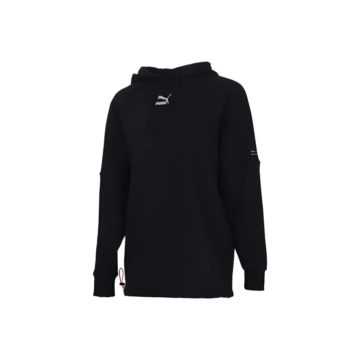 PUMA Casual Running Hooded Fleece Lined Thermal Sweatshirt Women's Black