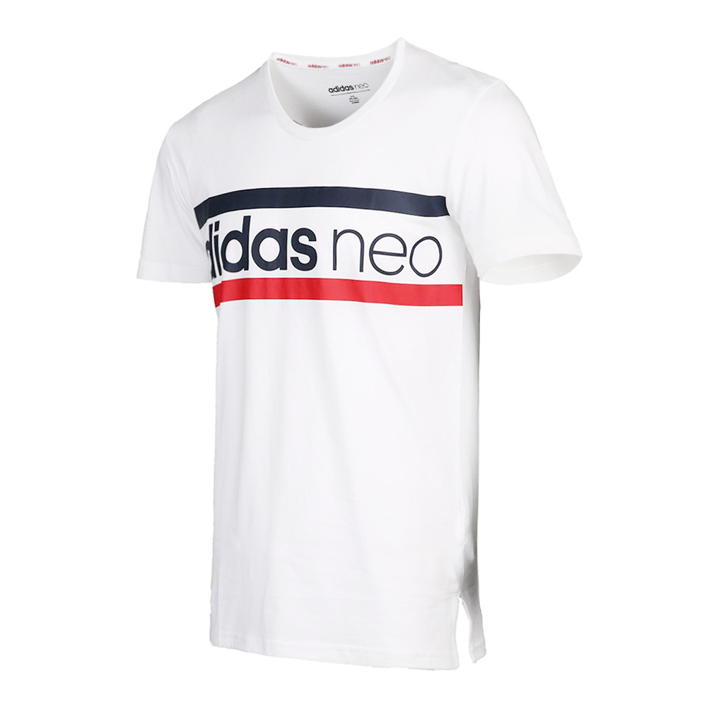 Мужская футболка adidas neo (белая) — фото 3