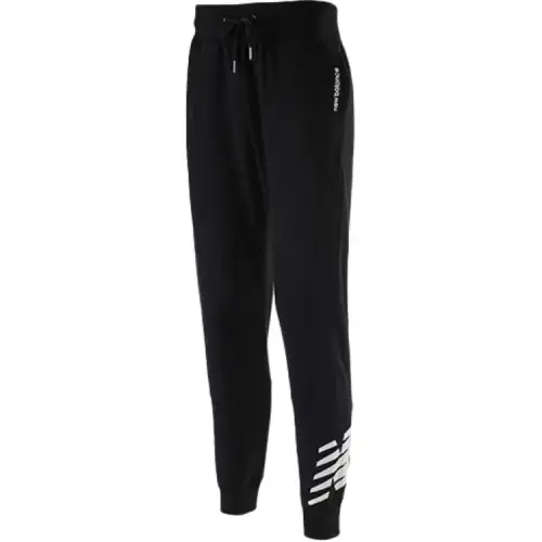 New Balance Knitted Sweatpants Men's Black Moderate Cuffed Pants