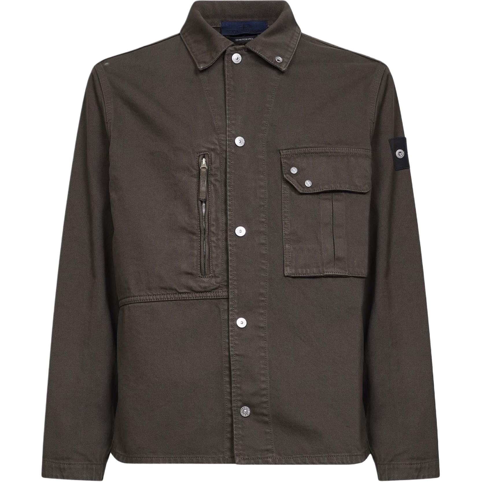 Куртка STONE ISLAND SS26 Denim Research (синяя)