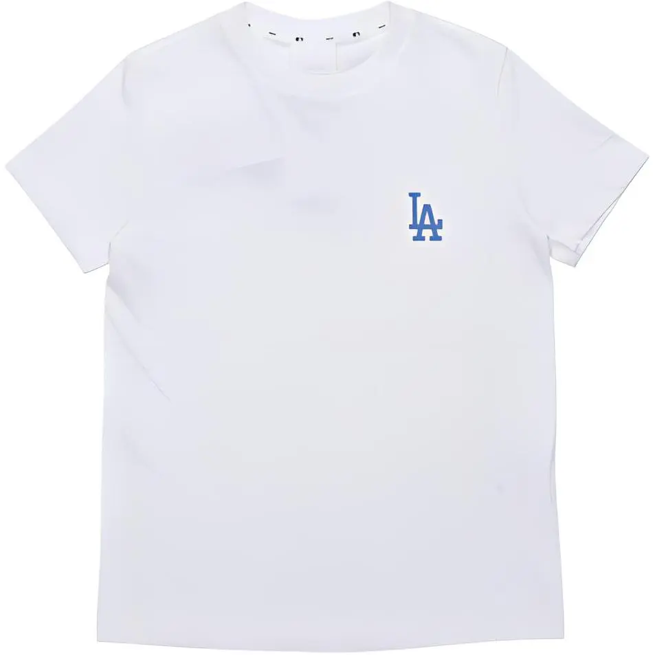 MLB T-Shirts Unisex White Crew Neck Moderate Straight Fit
