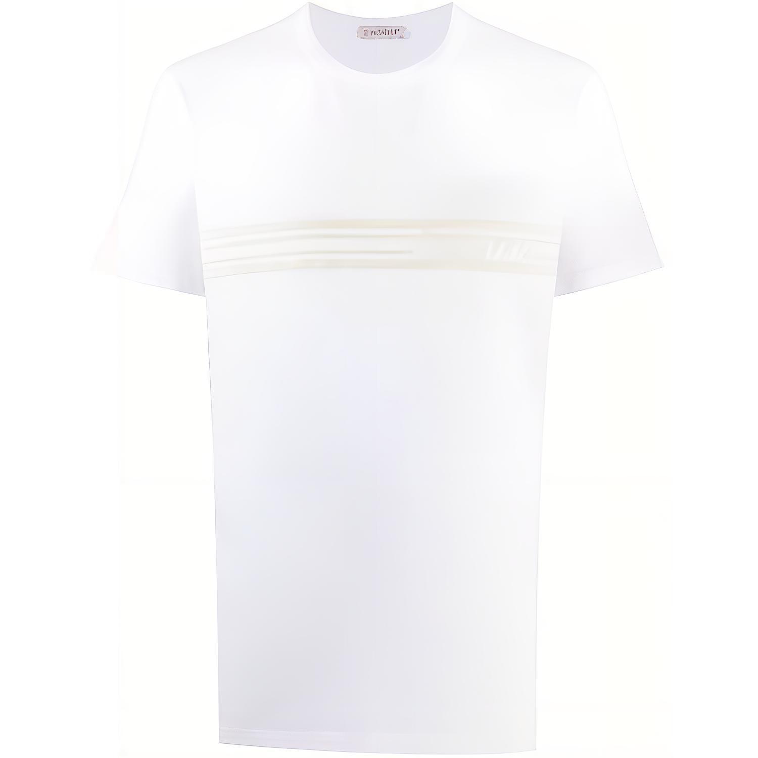 Мужская футболка Moncler LogoT (белая)
