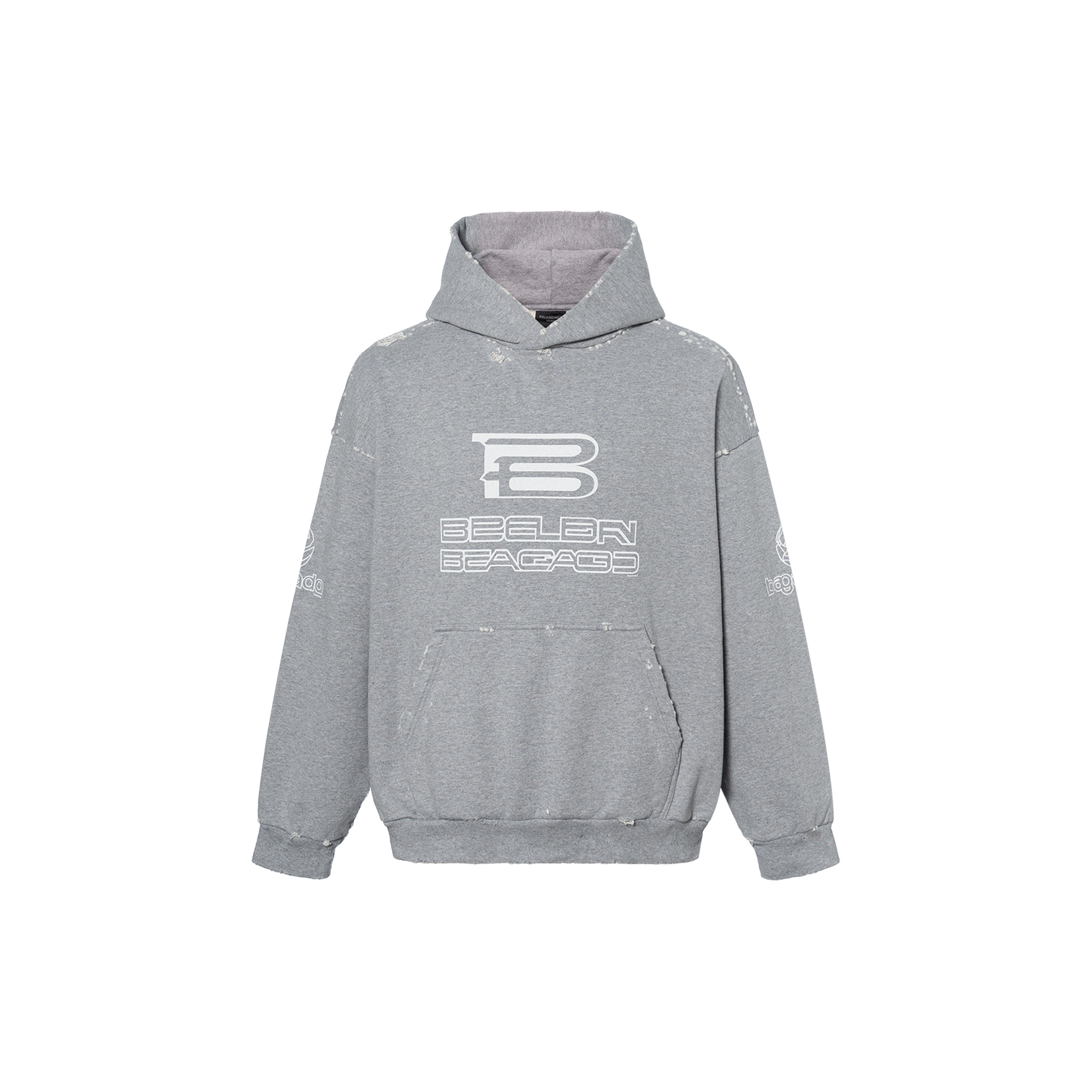 Худи Balenciaga SS24 Logo (серое)