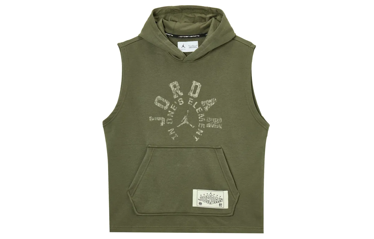 Jordan Sweatshirt Men's Medium Olive Green/Gray Black
