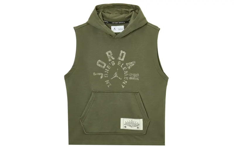 Jordan Sweatshirt Men's Medium Olive Green/Gray Black