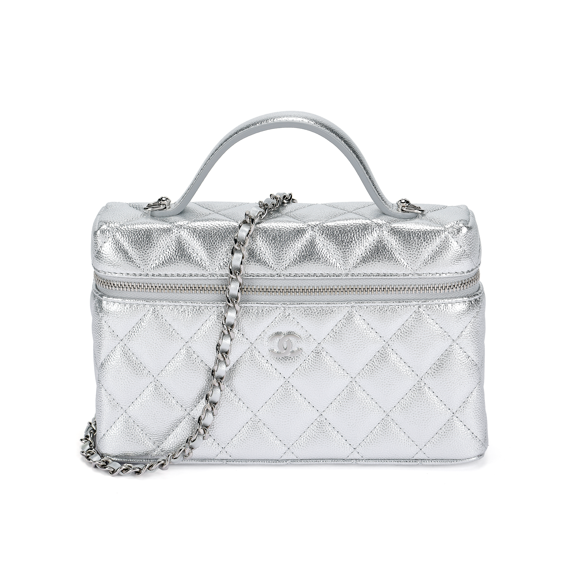 Женская сумка Chanel (серебристый)
