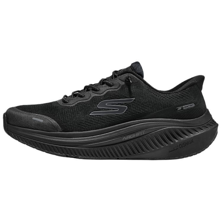 Skechers Skechers GO WALK Max CUSHIONING ARCH FIT comfortable and convenient shock-absorbing support walking shoes for men all black
