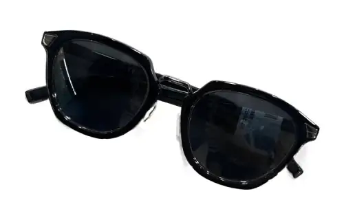 DIOR Acetate Irregular Shape Sunglasses Women's Black