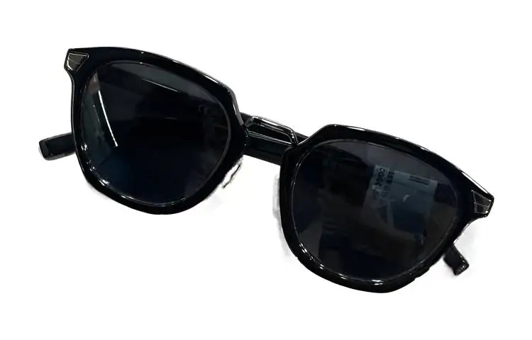 DIOR Acetate Irregular Shape Sunglasses Women's Black