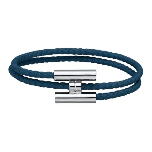 HERMES Tournis Tresse Versatile Wristbands Unisex