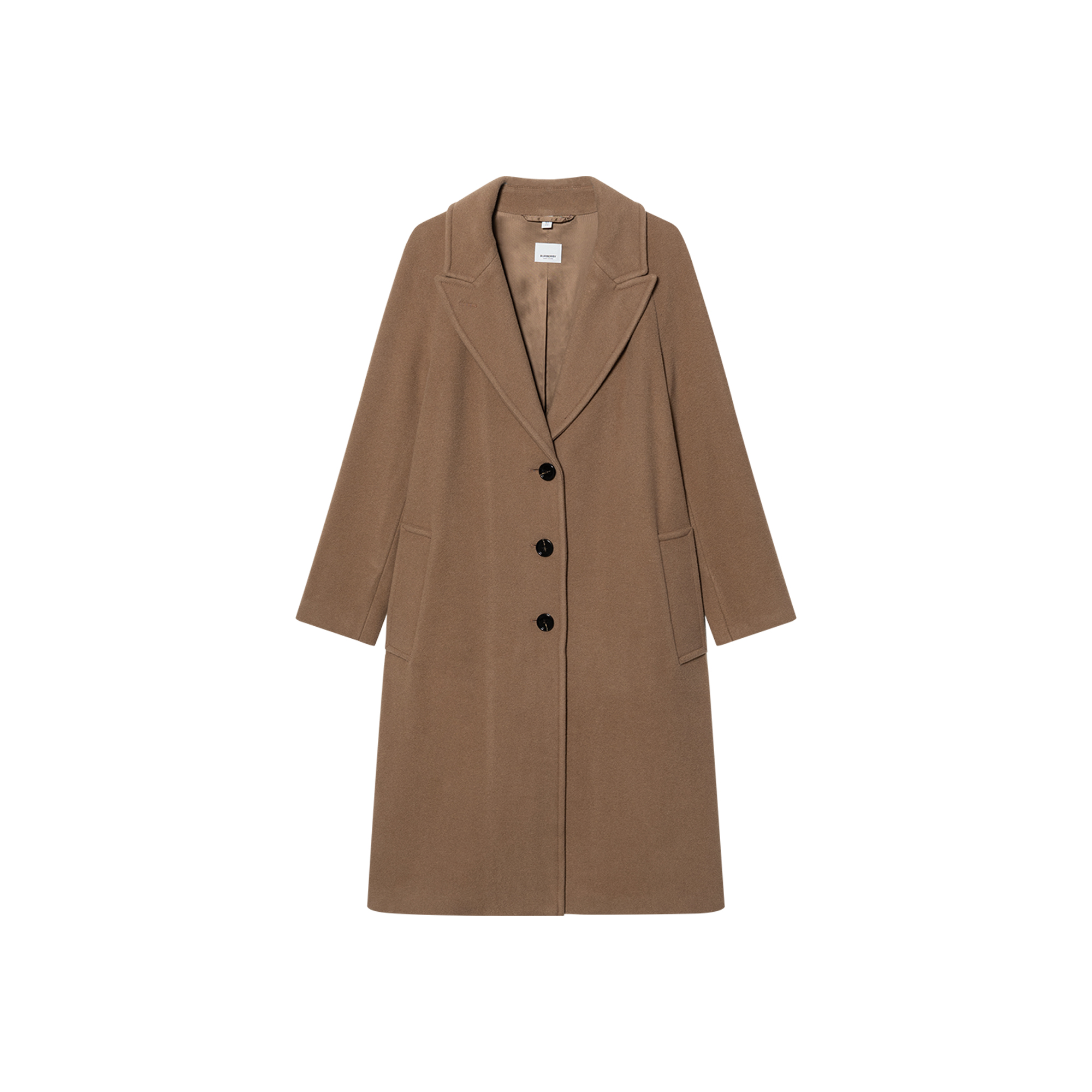 Женское куртка Burberry Single-Breasted Wool Coat (черная)