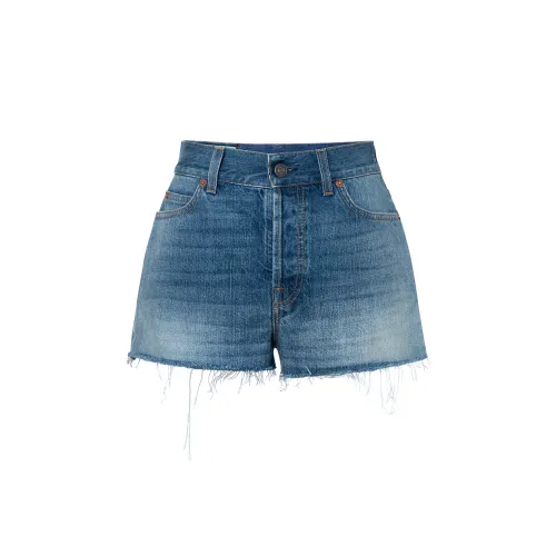 GUCCI x TANGLAOYA Denim Shorts Women's Blue