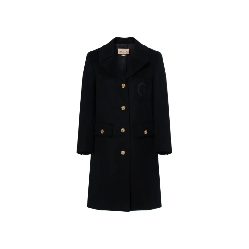 GUCCI Double G Embroidery Coat