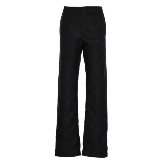 Prada triangle-logo trousers