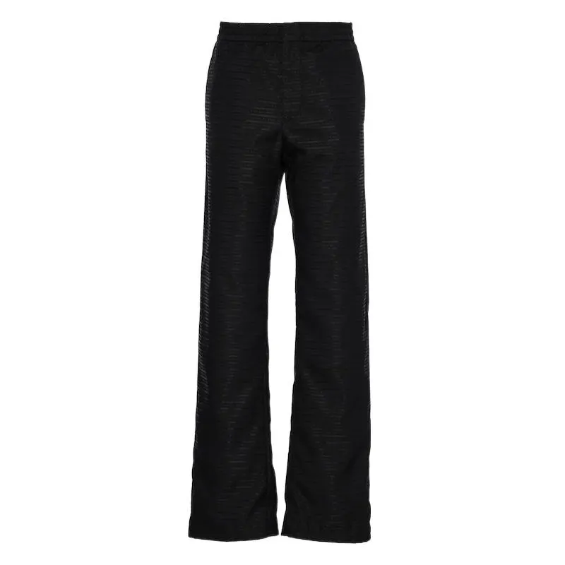 Prada triangle-logo trousers