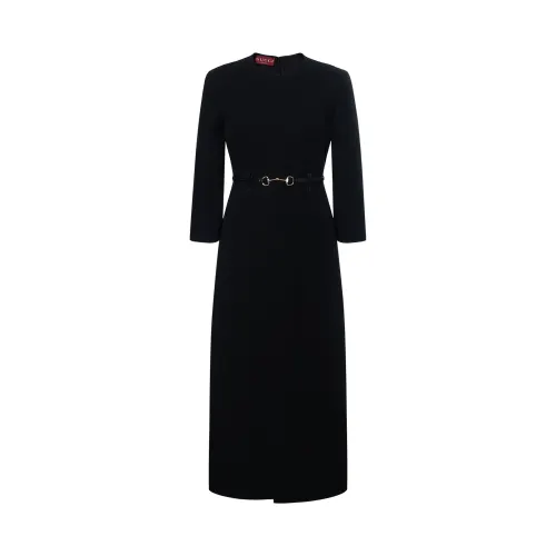 GUCCI SS25 Long Sleeved Dress Women's Black