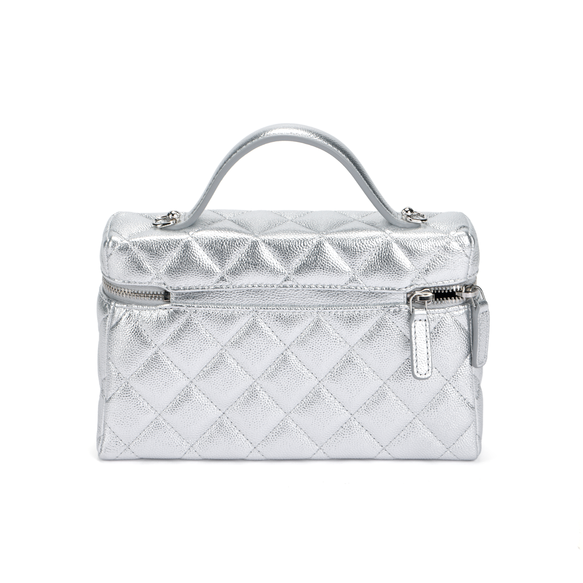 Женская сумка Chanel (серебристый) — фото 3