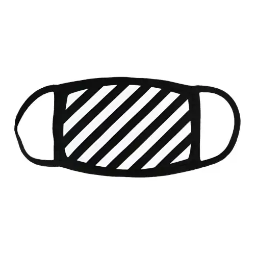 OFF WHITE Diag print Face Mask