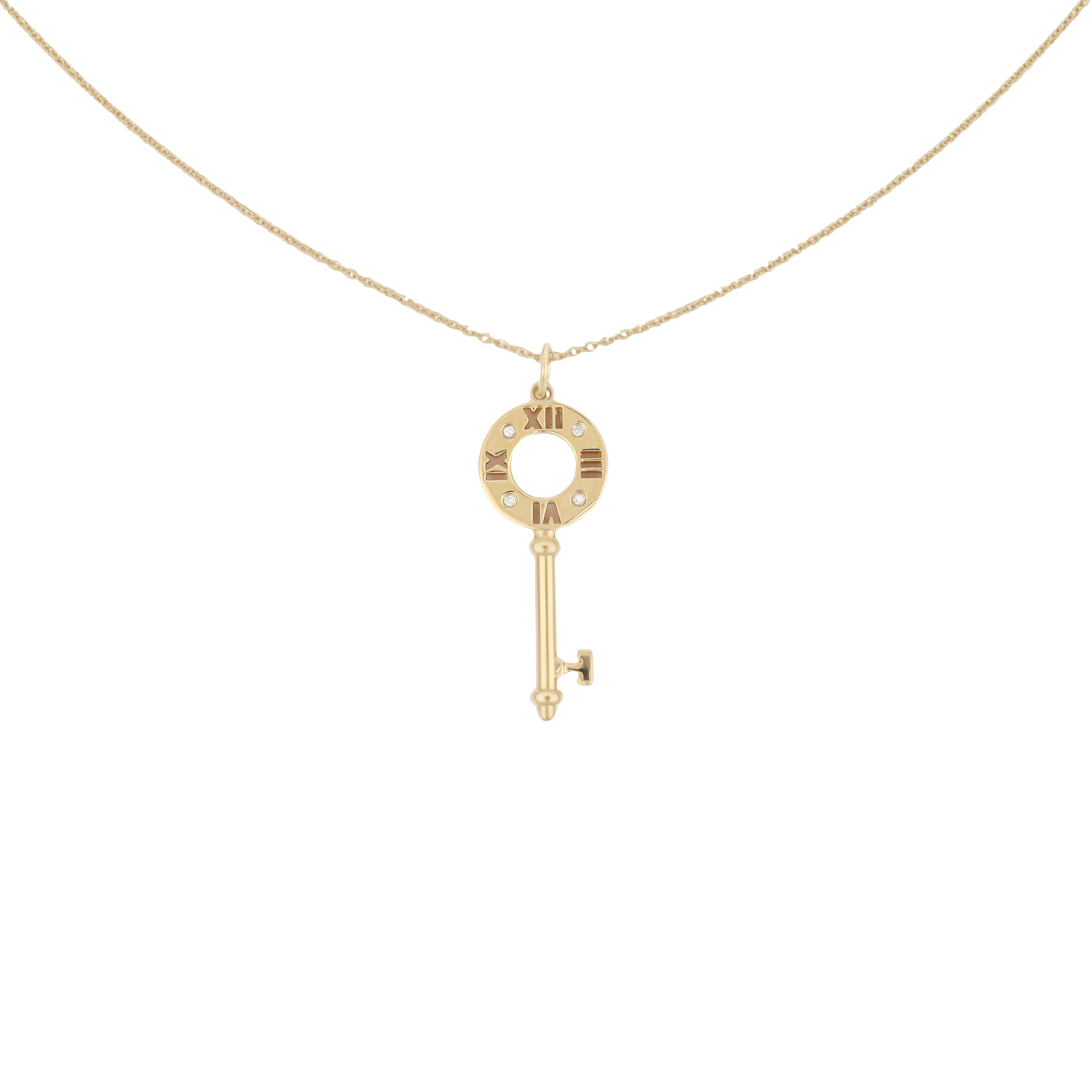 TIFFANY & CO. Tiffany, atlas, small pendant for keys, 750 sample gold