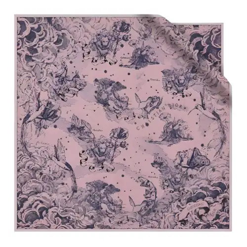 DIOR Headwraps Women's Pink And Marine Blue