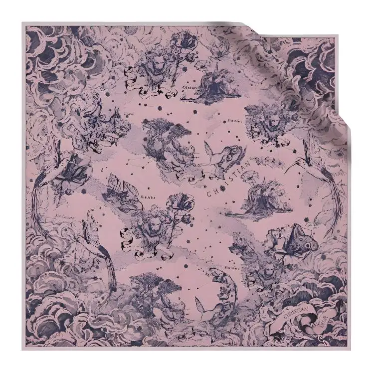 DIOR Headwraps Women's Pink And Marine Blue