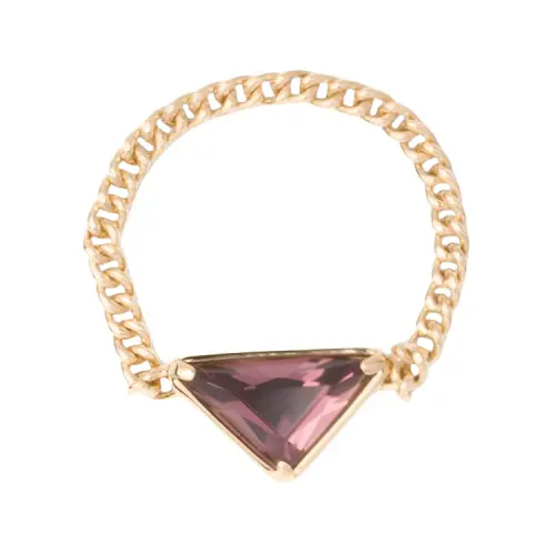 PRADA Rings Women's Gold/Purple