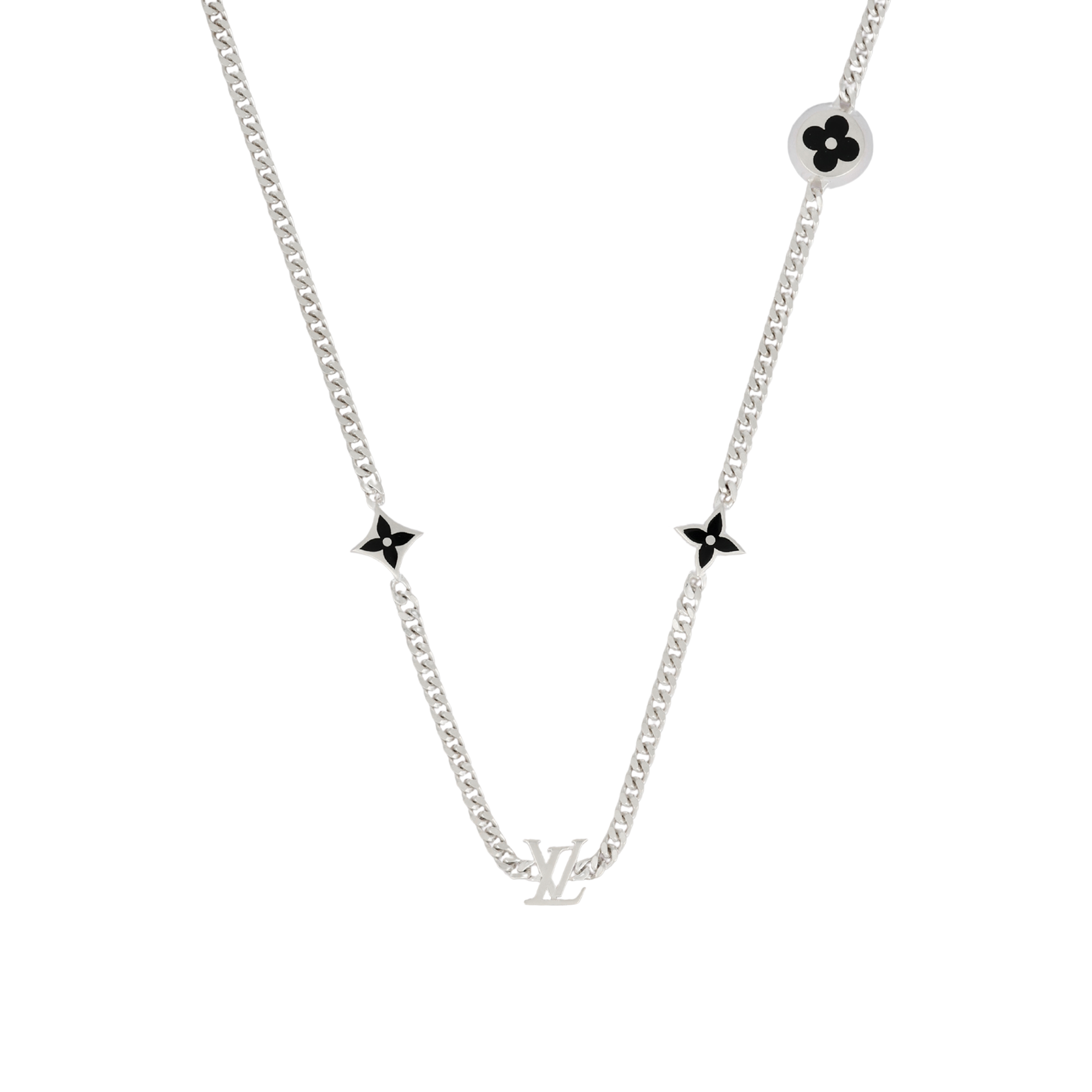 Мужская цепочка Louis Vuitton CHARMS (серебряная)