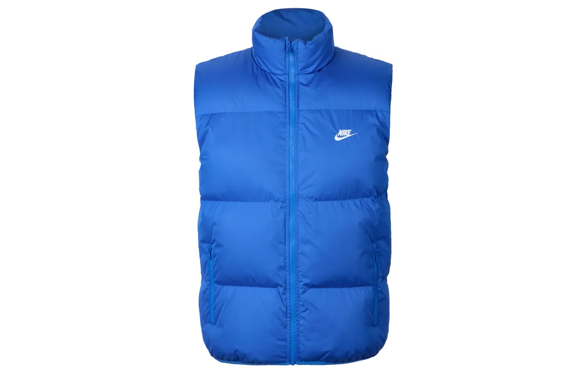 Nike Vests Men's Blue Stand Collar Other