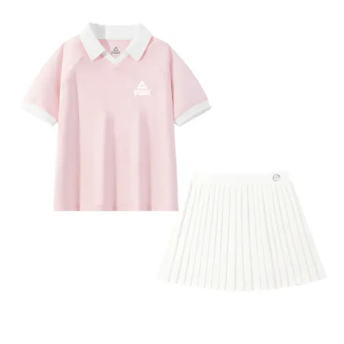 Children's summer travel set, quick dry universal sports breathable pleated skirt, polo, summer clothing