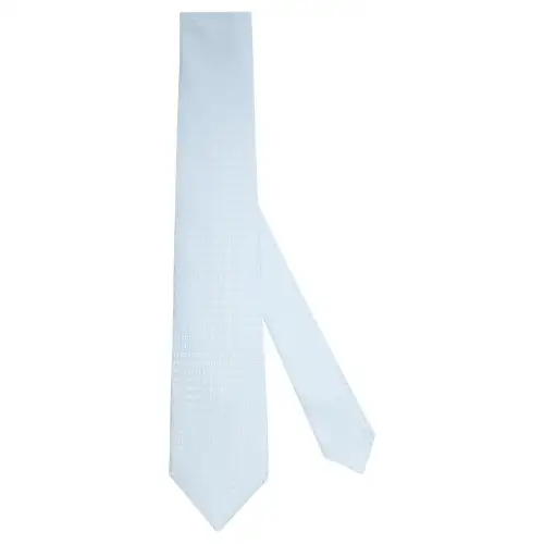 HERMES Ties Men's Grail Blue
