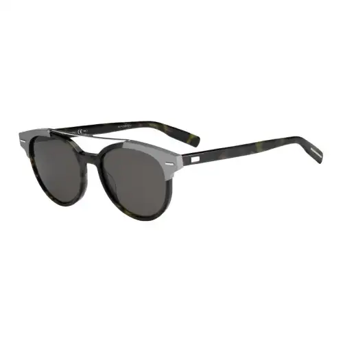 DIOR Acetate Irregular Shape Sunglasses Unisex Gray