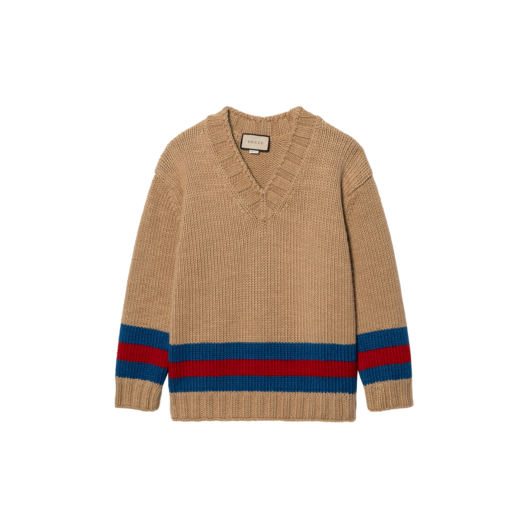 GUCCI Fine Mohair Wool Webbed Sweater