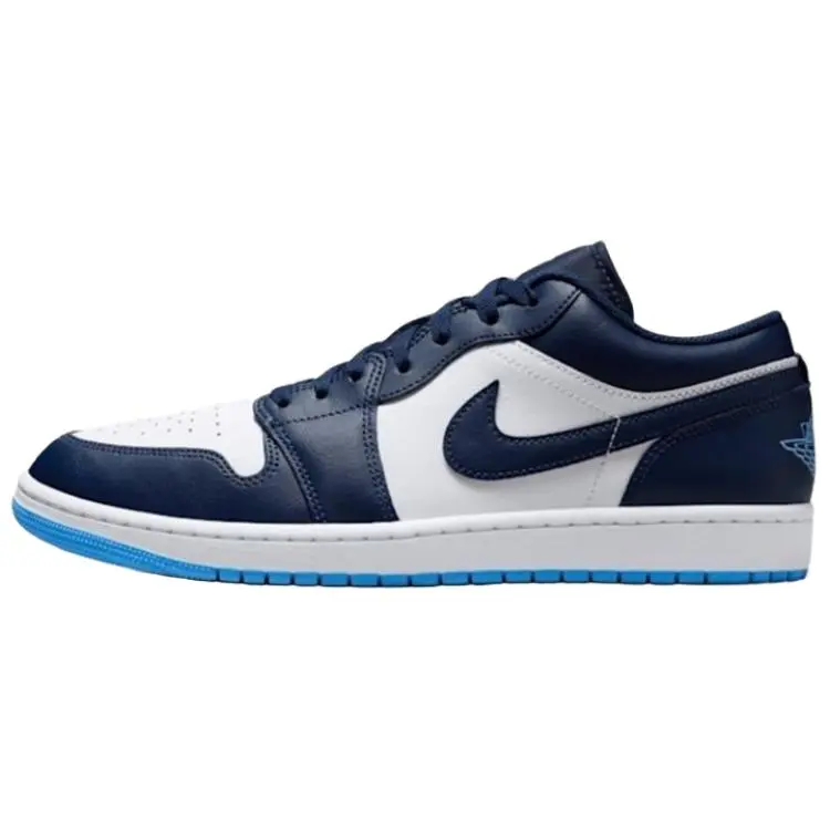 Jordan Air Jordan 1 Low top Vintage Basketball Shoes Men's Blue White