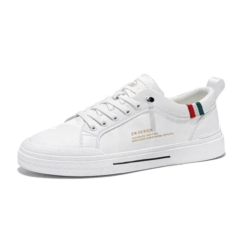 CARTELO Original Niche Versatile Minimalist White Shoes Low top Trendy Skateboard Shoes Men's