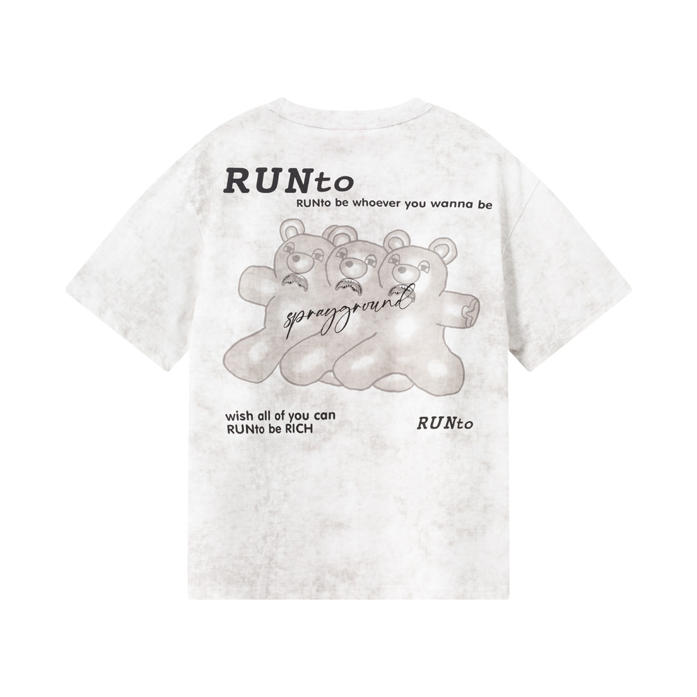 Футболка SPRAYGROUND X RUNTO (белая)