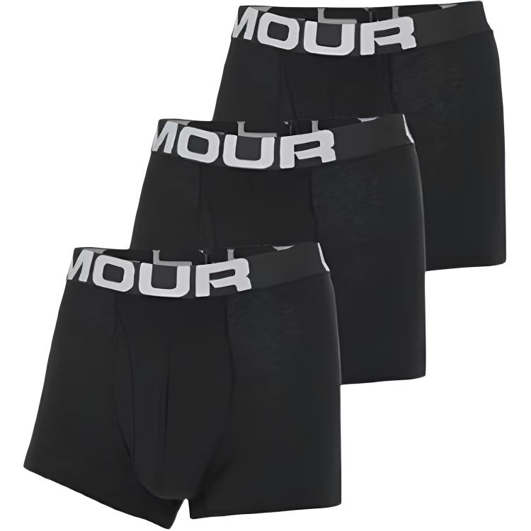Мужские боксеры Under Armour 3-Pack (черные)