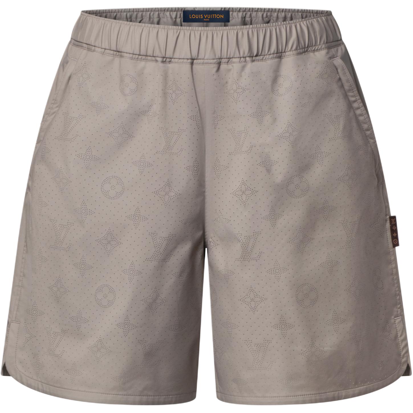 Мужские шорты Louis Vuitton SS26 Monogram (черные)