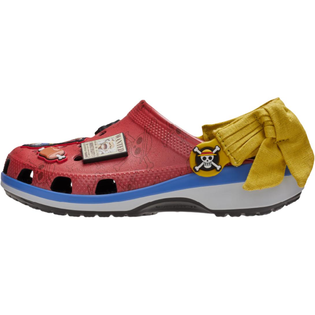Детские сабо Crocs x ONE PIECE (красно-желто-синие)