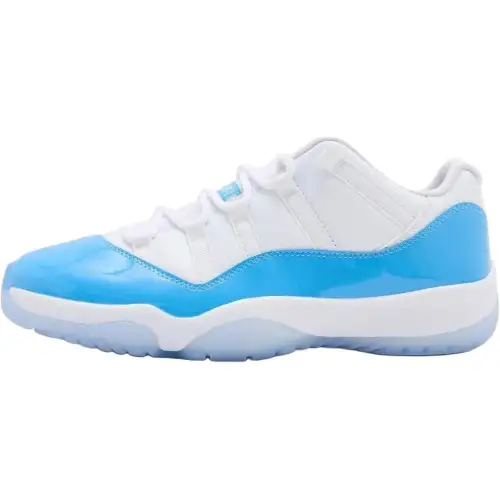 Jordan Air Jordan 11 Low top Basketball Shoes White/University Blue Unisex